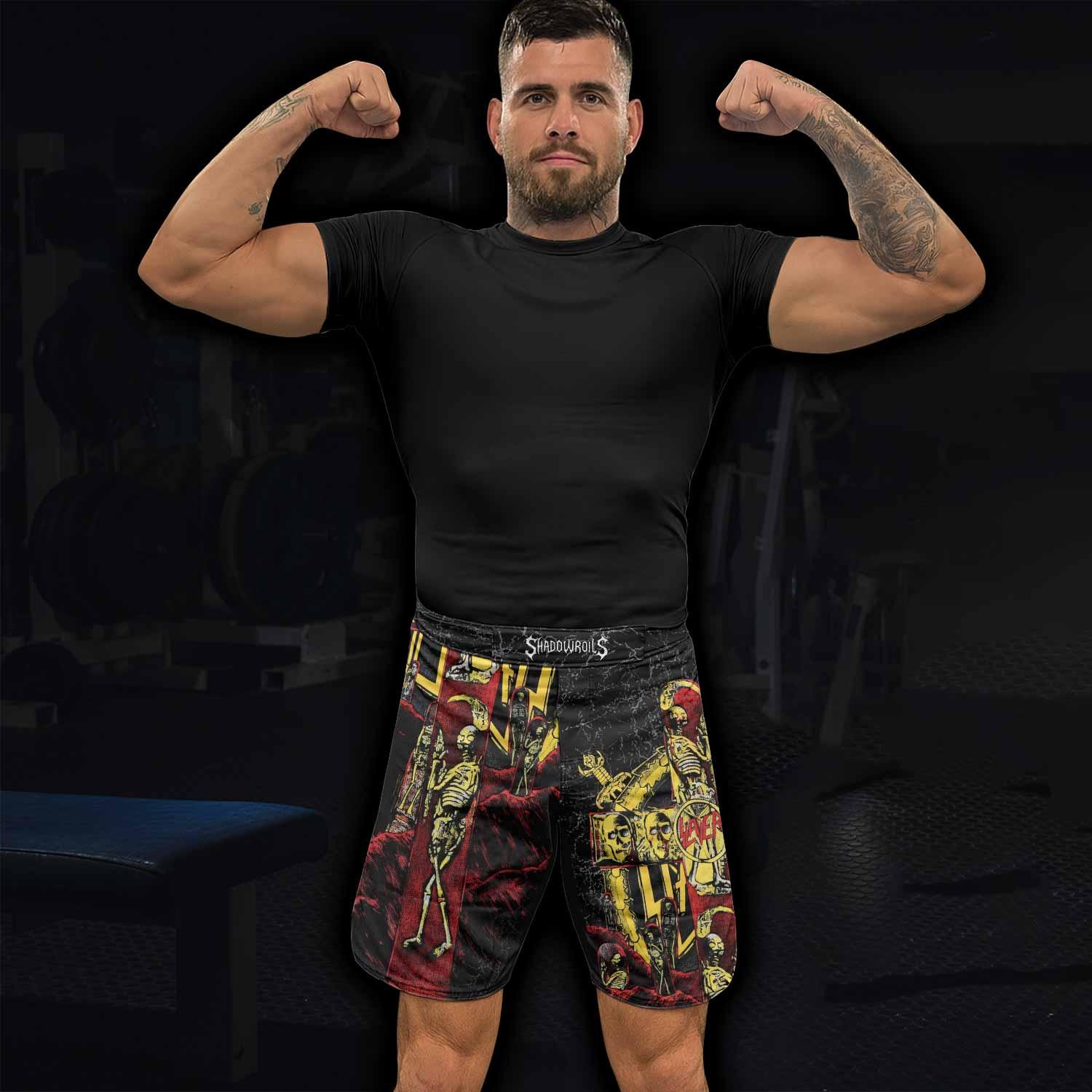 Vintage 1991 Slayer Fight Shorts - lifestyle view