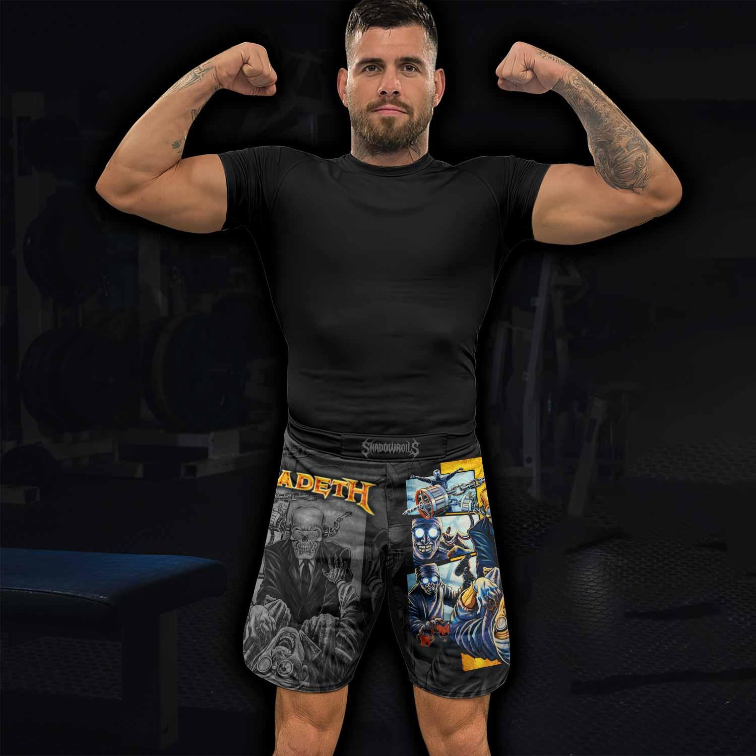 Megadeth Bloodstock Euro Tour Fight Shorts - lifestyle view