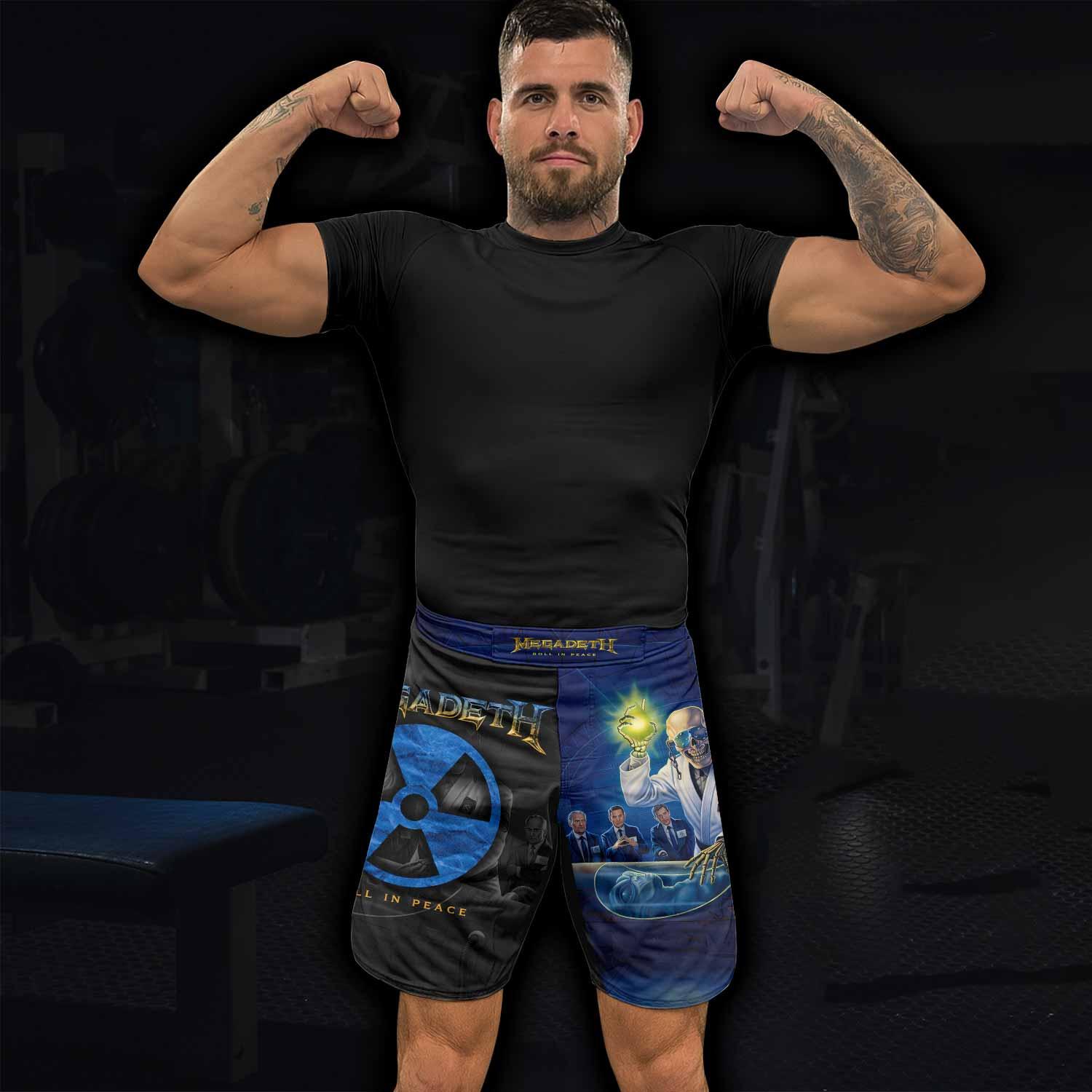 Megadeth Roll In Peace Fight Shorts - lifestyle view