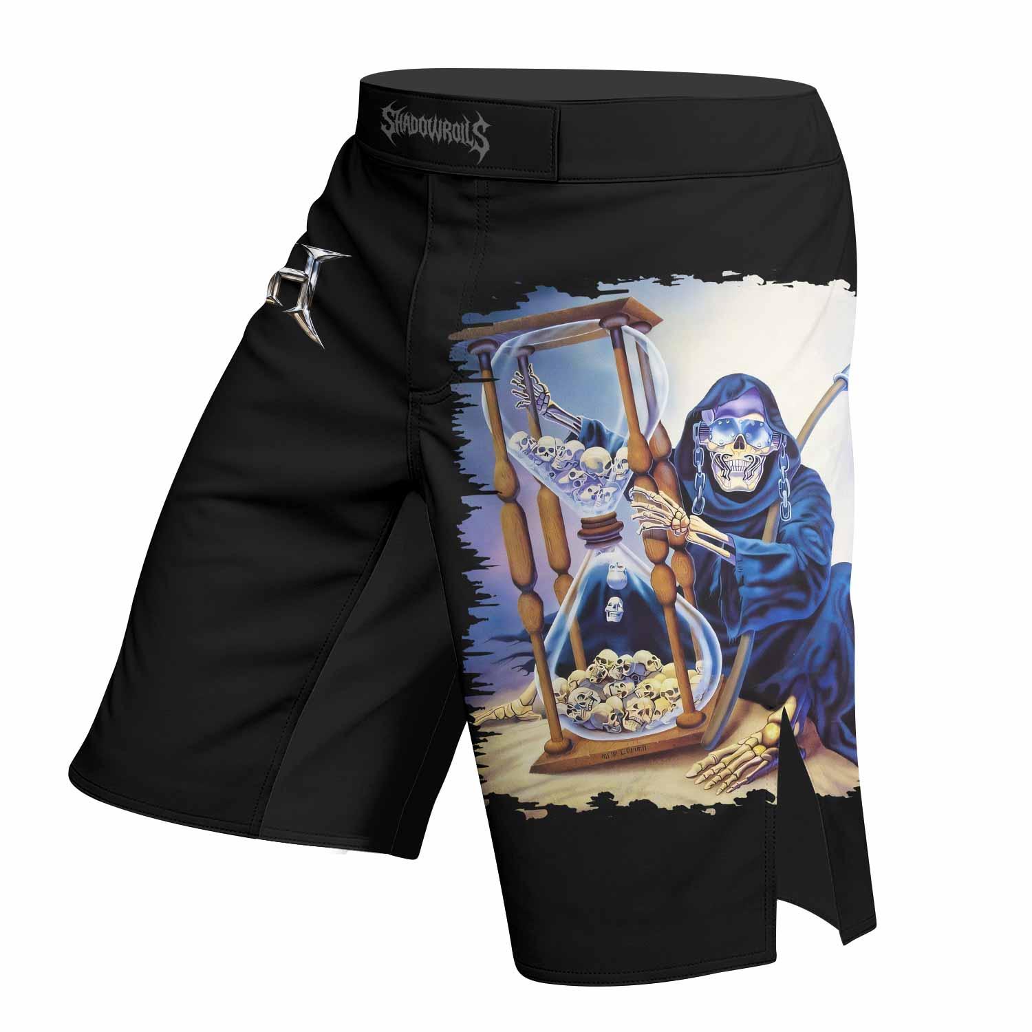 Megadeth Countdown to Submission Fight Shorts - left side mockup