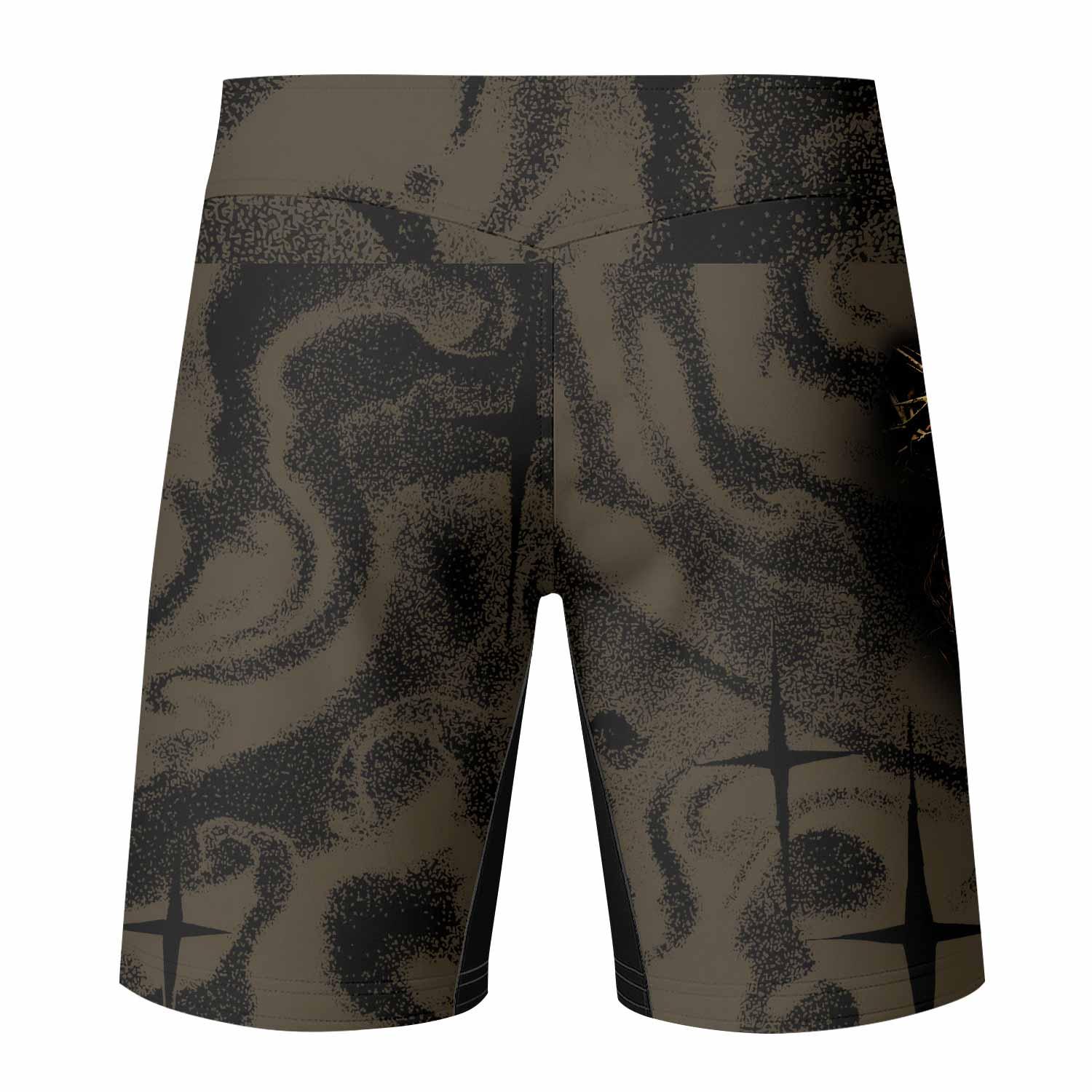 Live for Him Fight Shorts - back view mockup