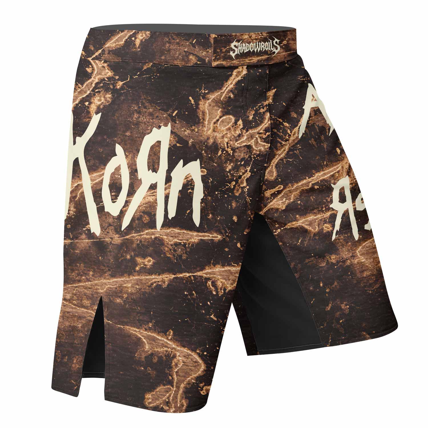 Are You Ready Korn Fight Shorts - right side mockup