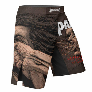 Pantera Vulgar Display Of Control Fight Shorts - right side mockup
