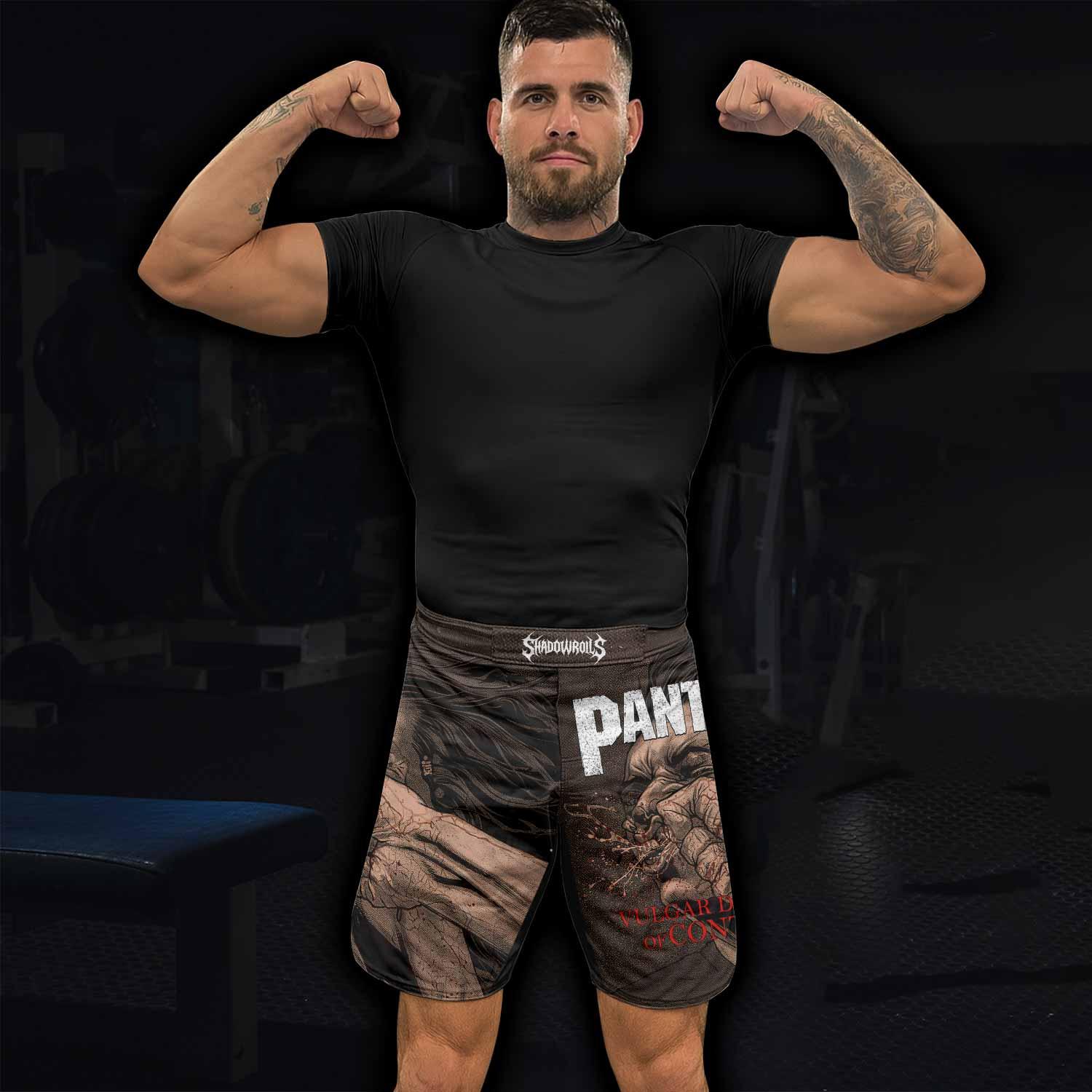 Pantera Vulgar Display Of Control Fight Shorts - lifestyle view