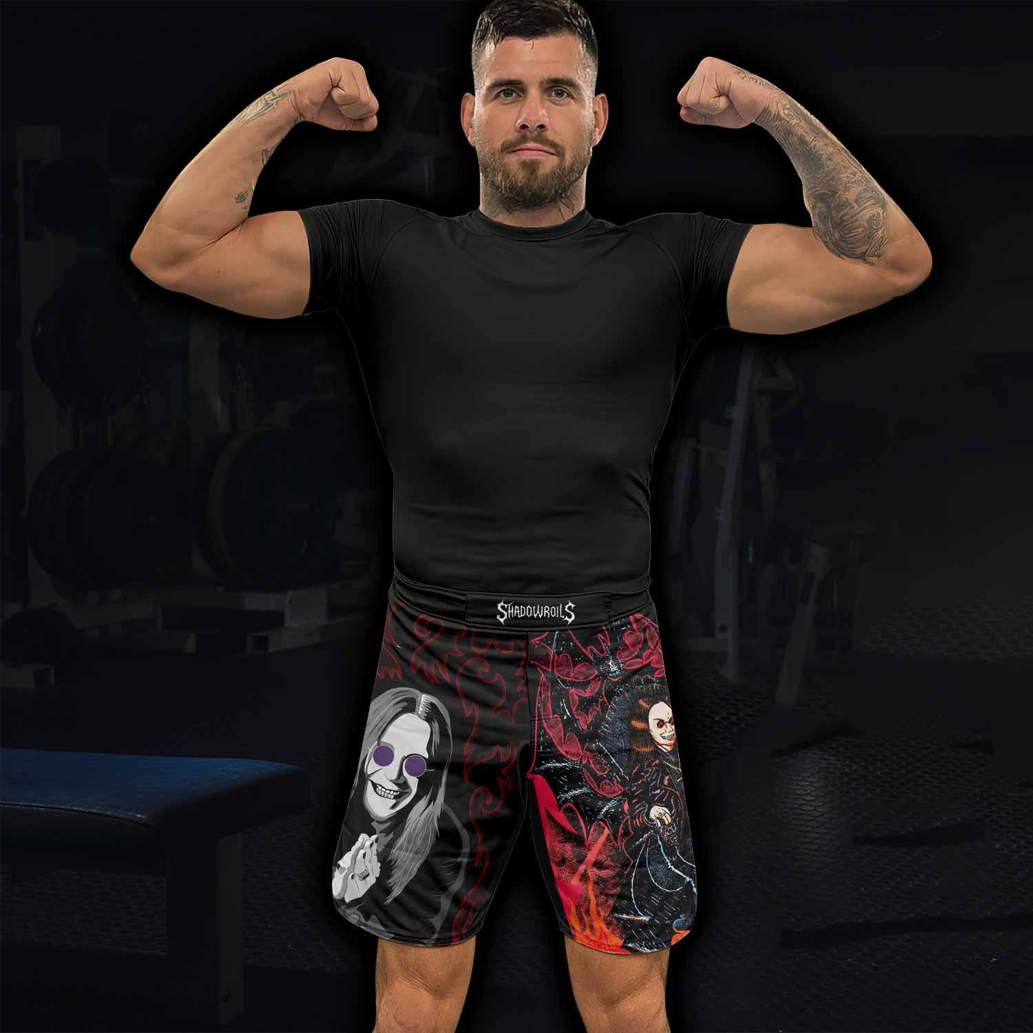 Ozzy Osbourne Fight Shorts - lifestyle view