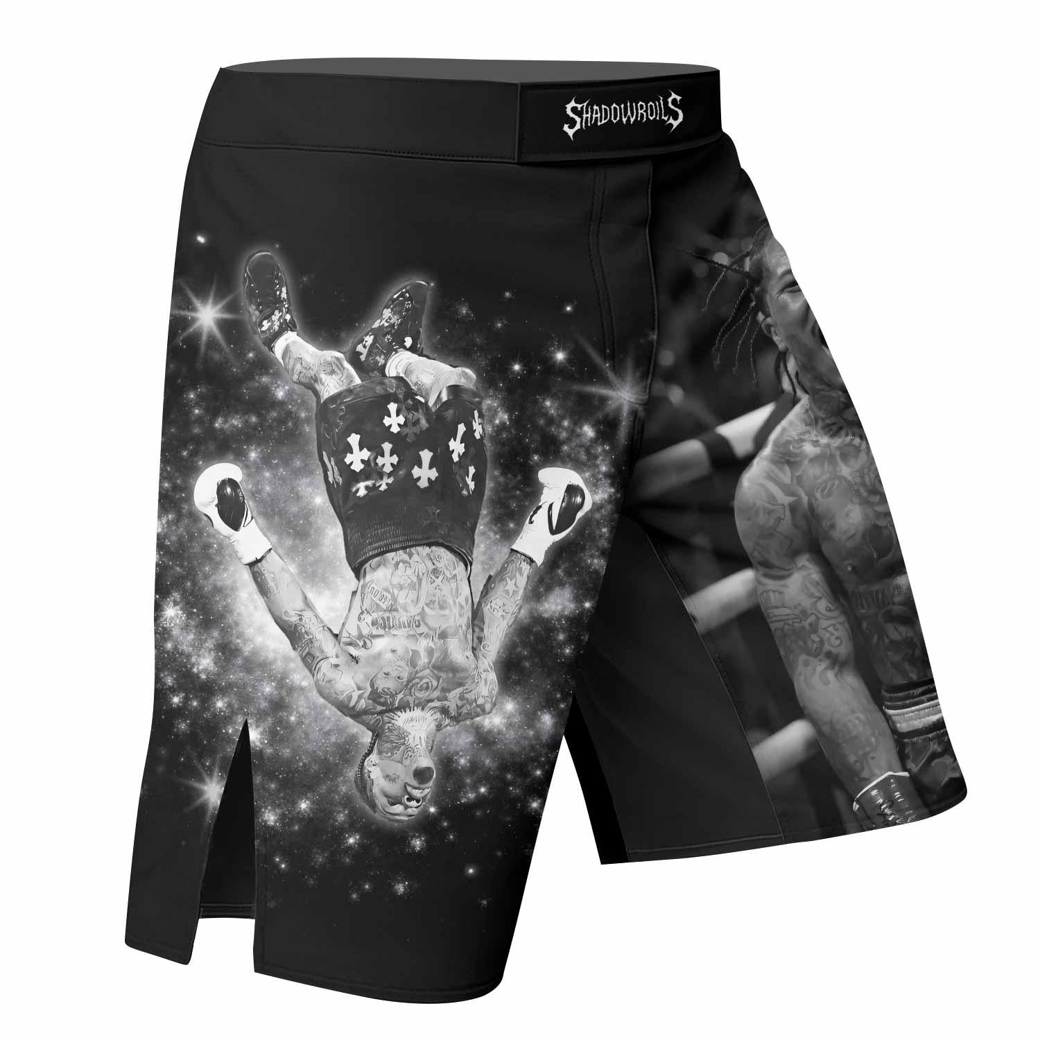 Gervonta Tank Davis Flip Fight Shorts - right side mockup