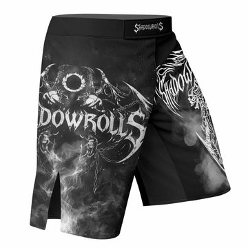Wraith of the Abyss Fight Shorts - right side mockup