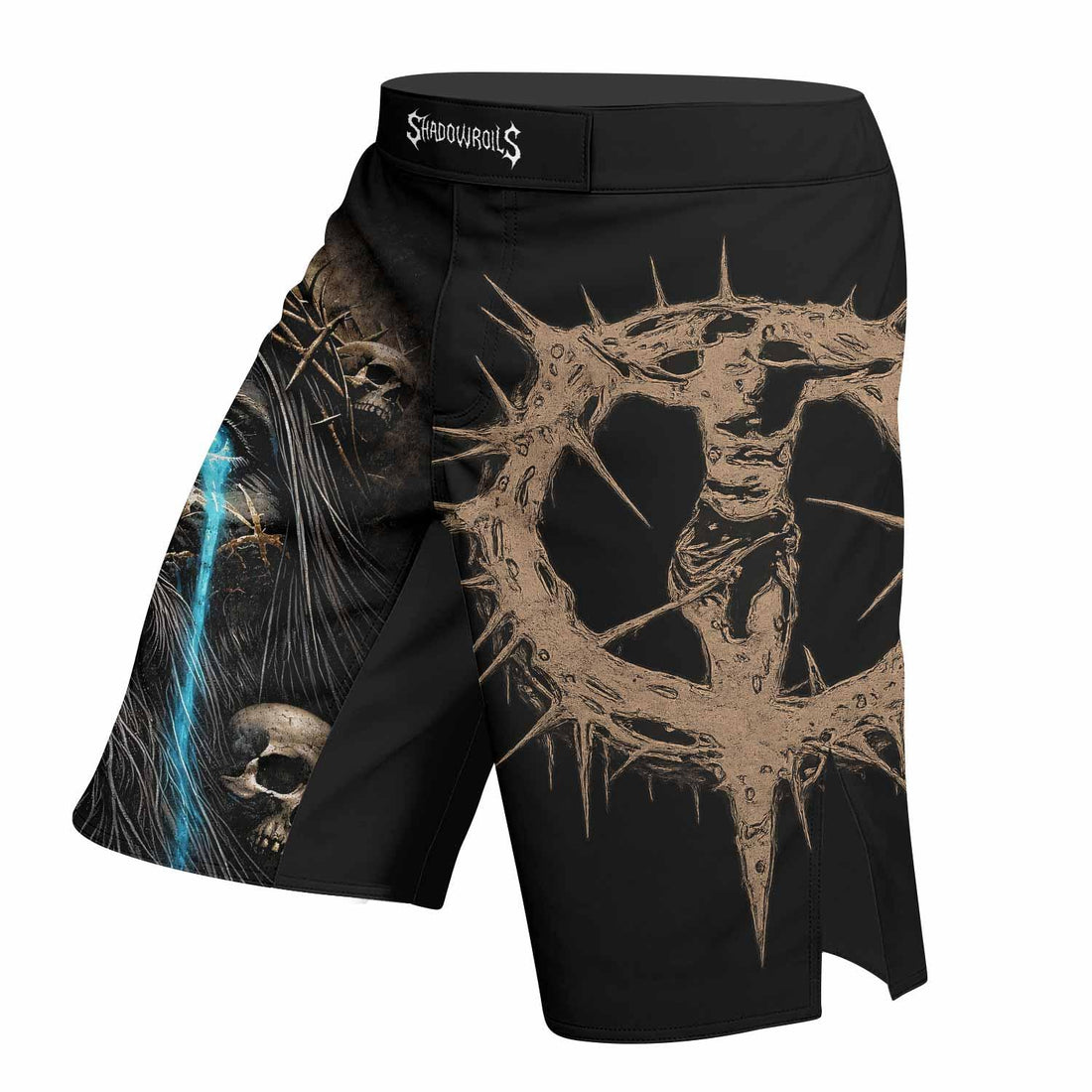 Tears Of Christ Fight Shorts - right side mockup