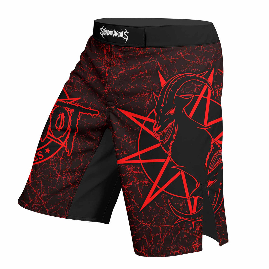 Slipknot Rotting Goat Fight Shorts - right side mockup