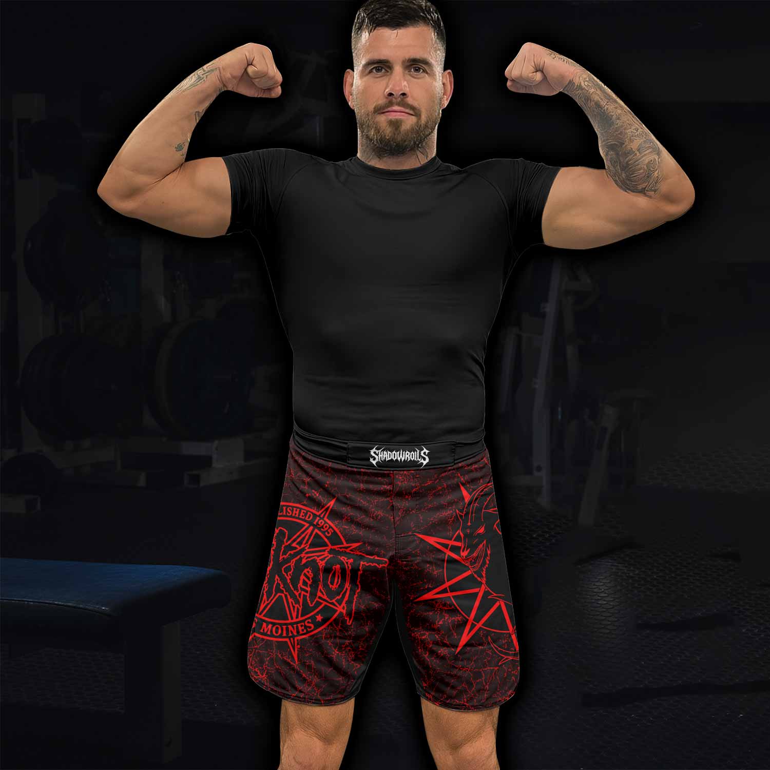 Slipknot Rotting Goat Fight Shorts - lifestyle view