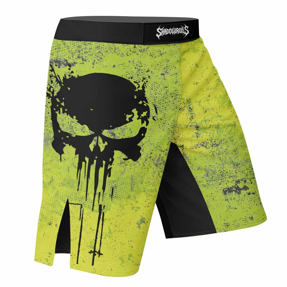 The Punisher Skull Fight Shorts - right side mockup