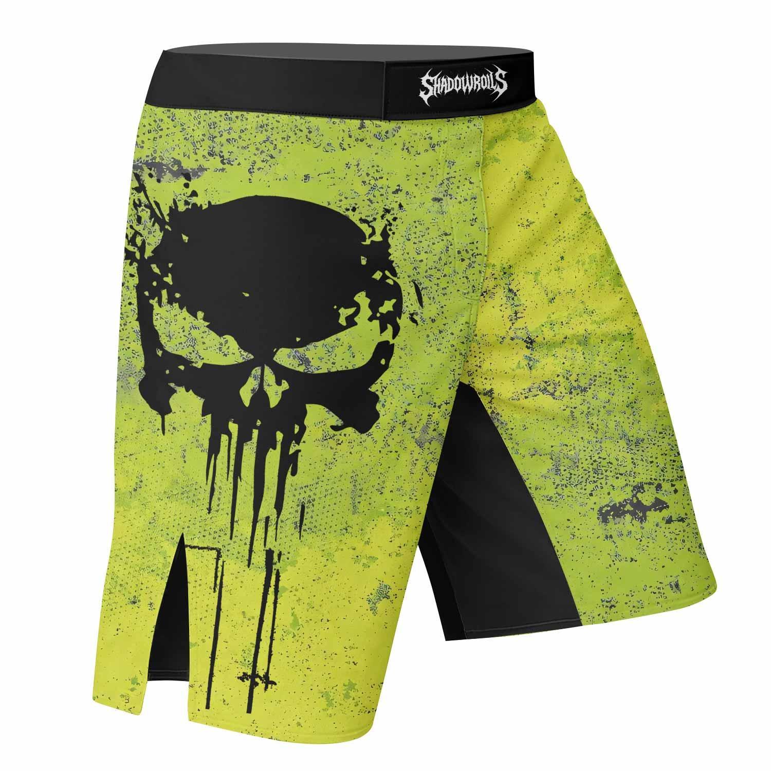 The Punisher Skull Fight Shorts - right side mockup