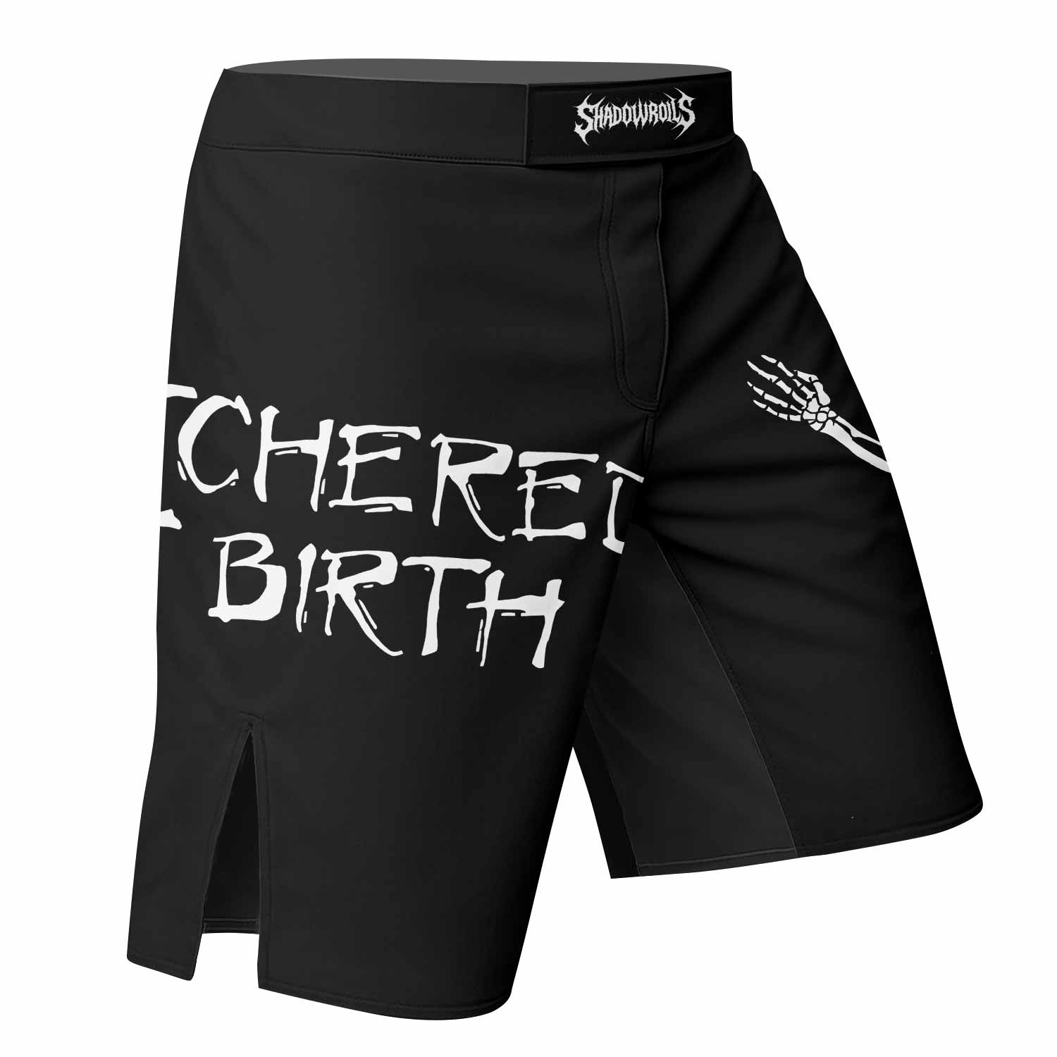 Cannibal Corpse Butchered at Birth Fight Shorts - right side mockup