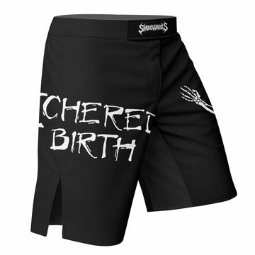 Cannibal Corpse Butchered at Birth Fight Shorts - right side mockup