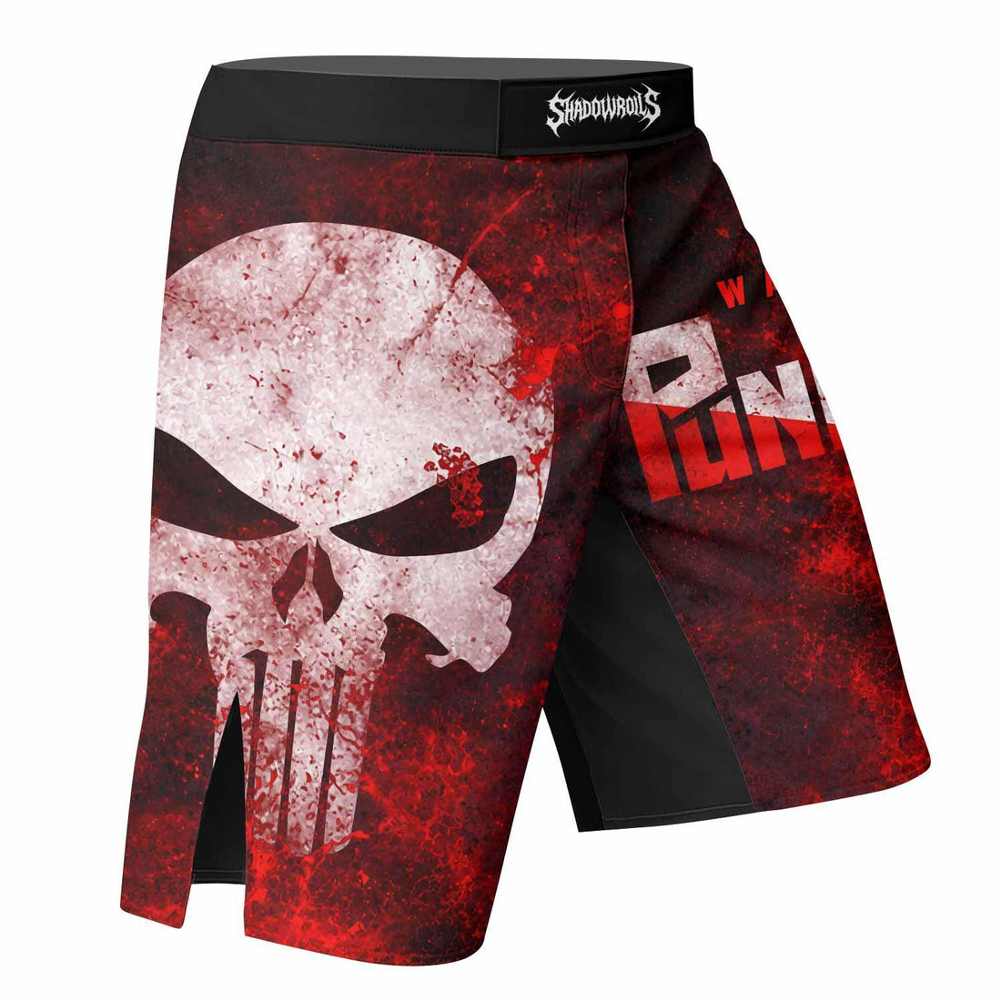 Punisher War Zone Fight Shorts - right side mockup