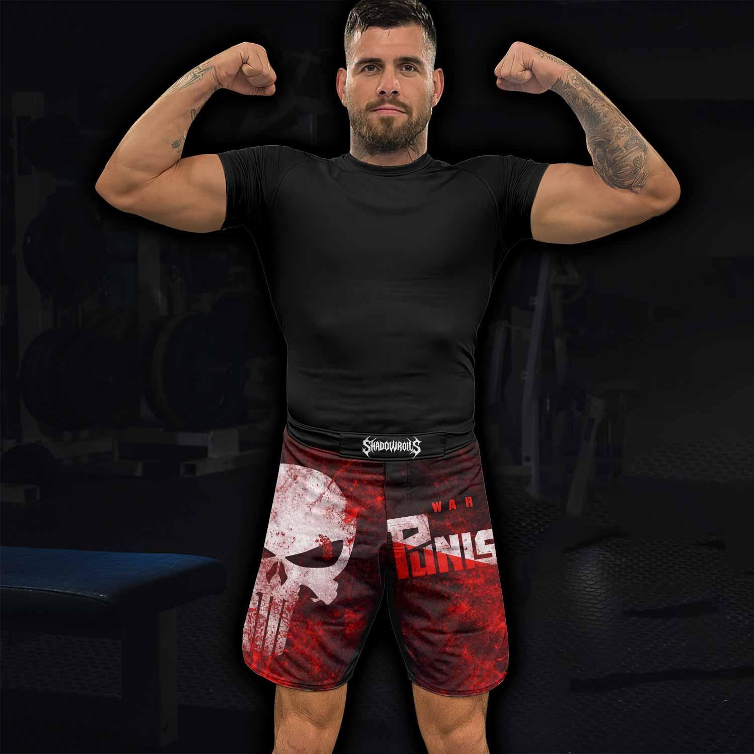 Punisher War Zone Fight Shorts - lifestyle view