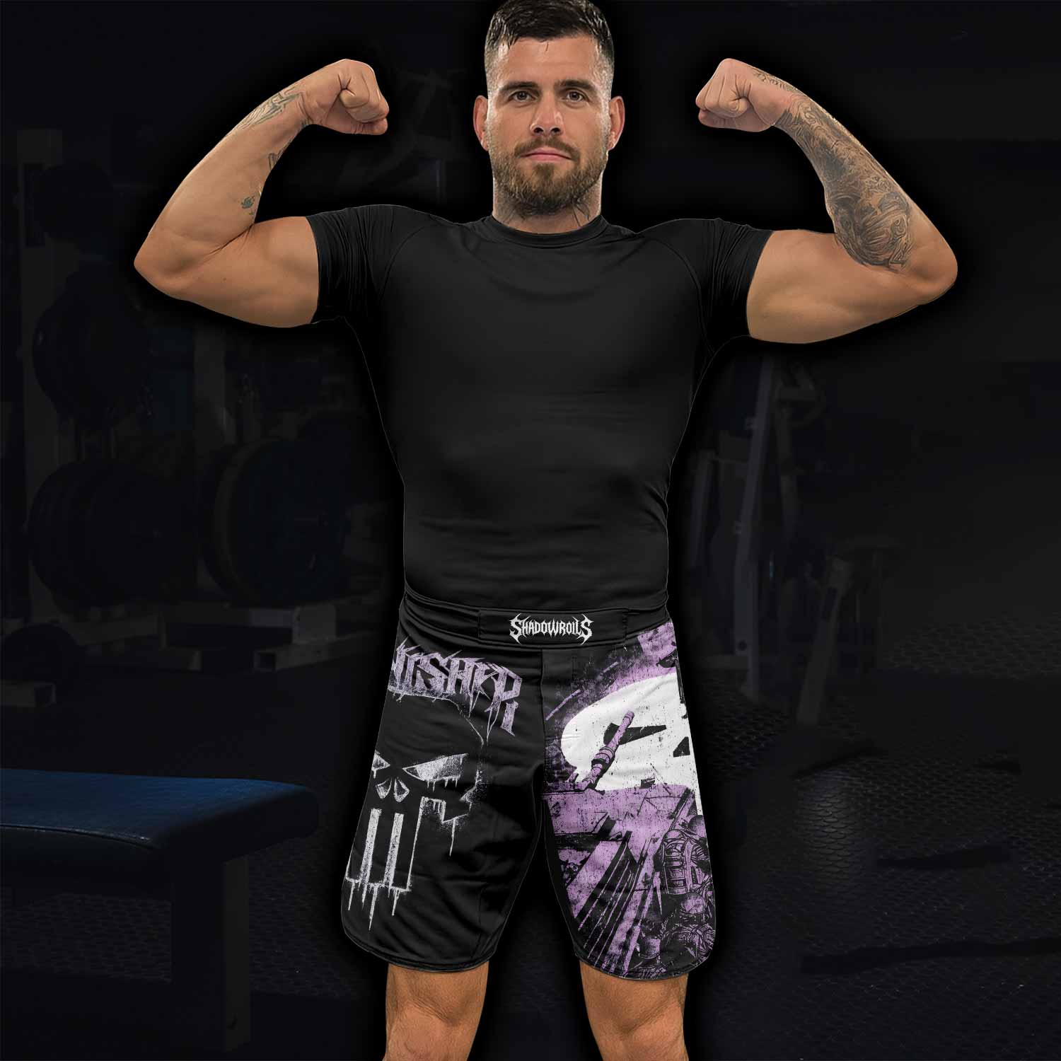 Punisher Final Verdict Fight Shorts - lifestyle view