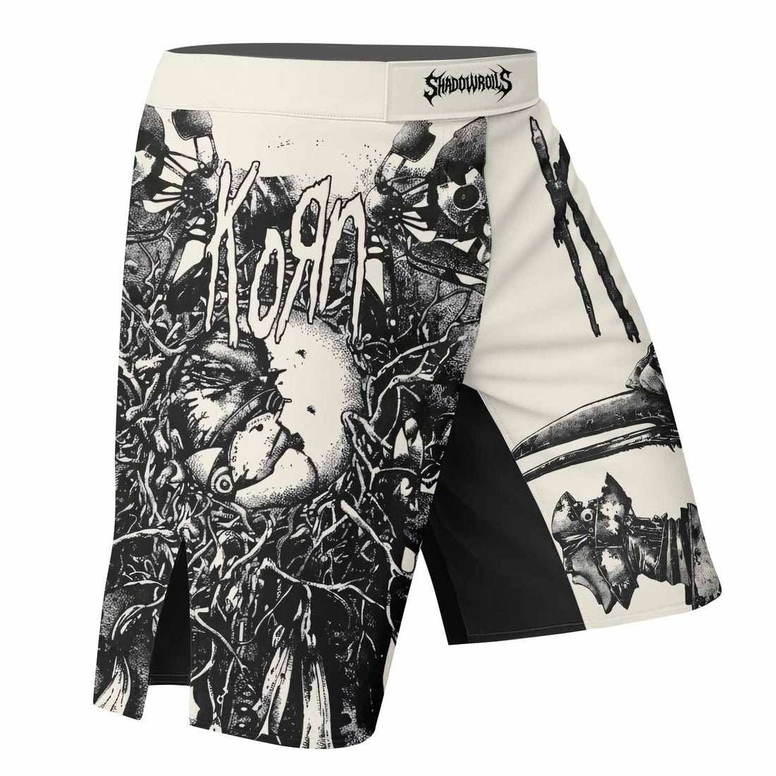 Korn Eye Of Heart Fight Shorts - right side mockup