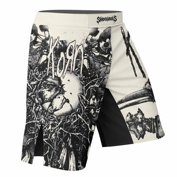 Korn Eye Of Heart Fight Shorts - right side mockup