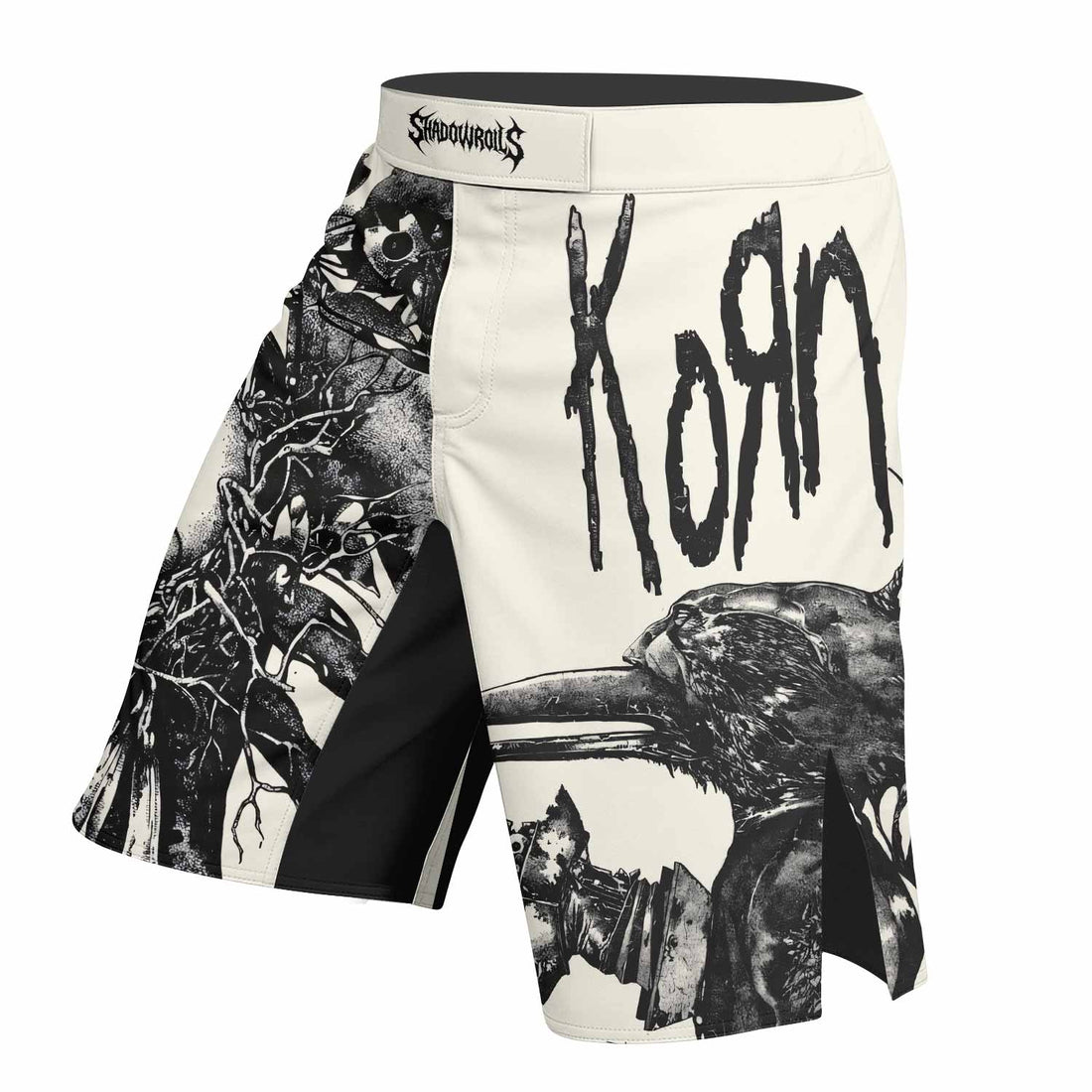 Korn Eye Of Heart Fight Shorts - right side mockup