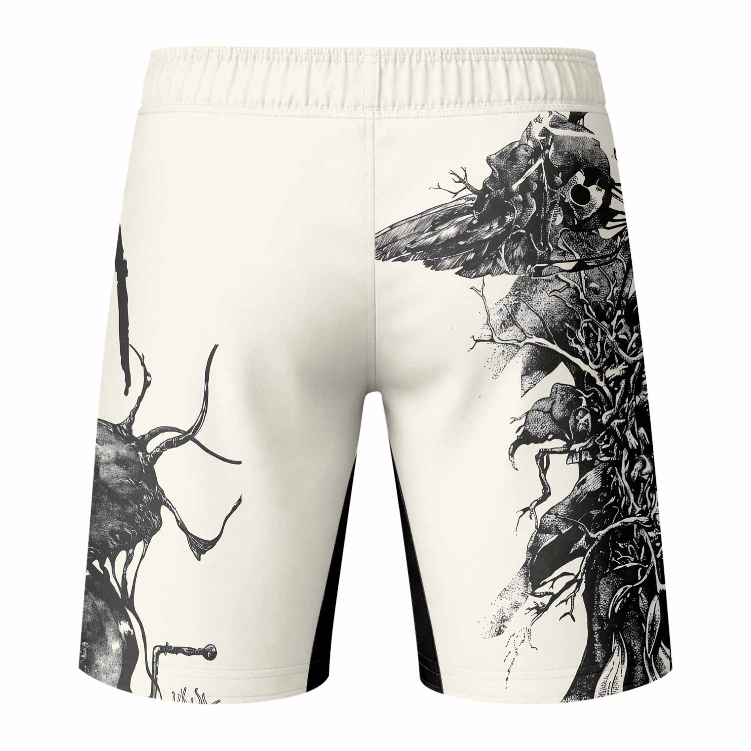 Korn Eye Of Heart Fight Shorts - back view mockup