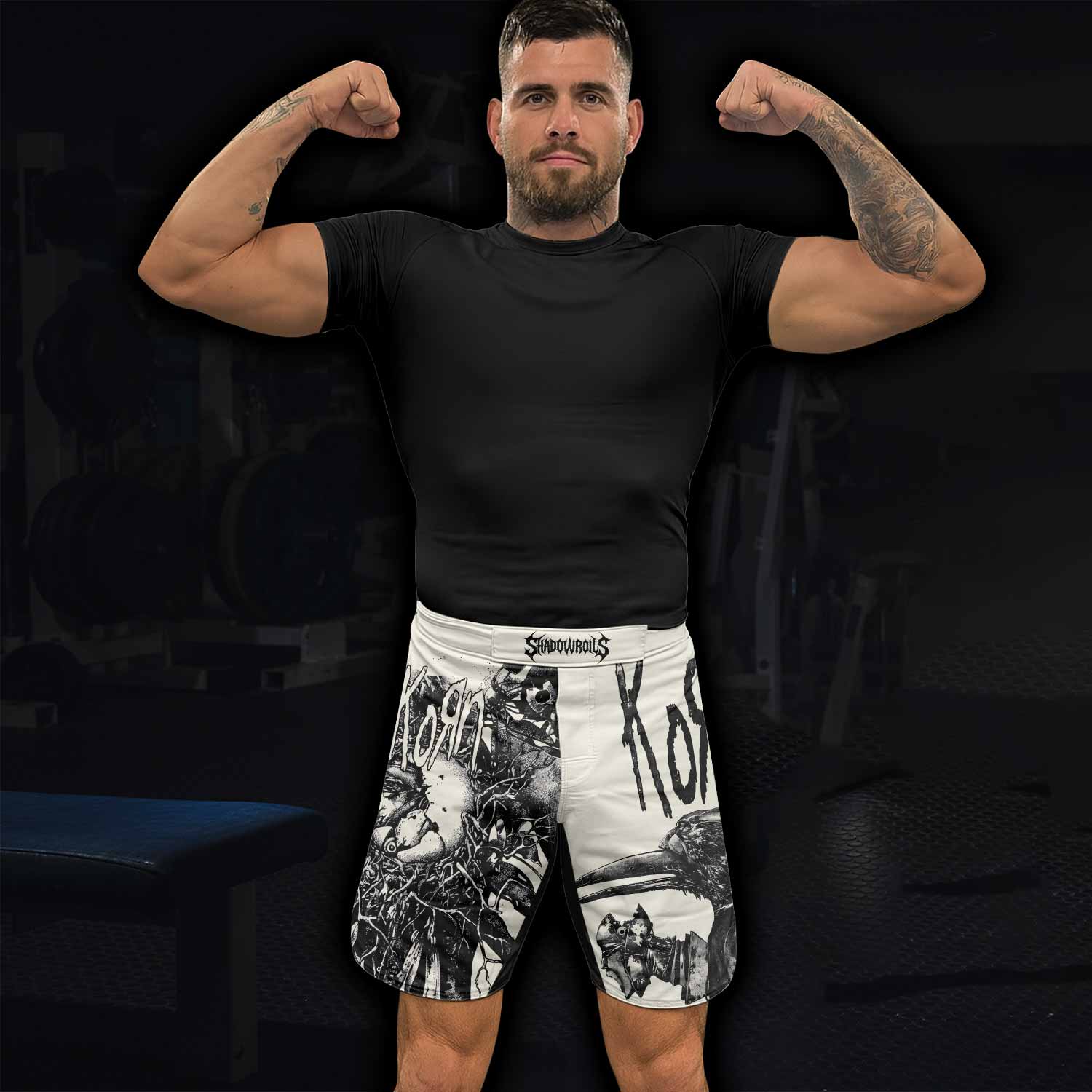 Korn Eye Of Heart Fight Shorts - lifestyle view