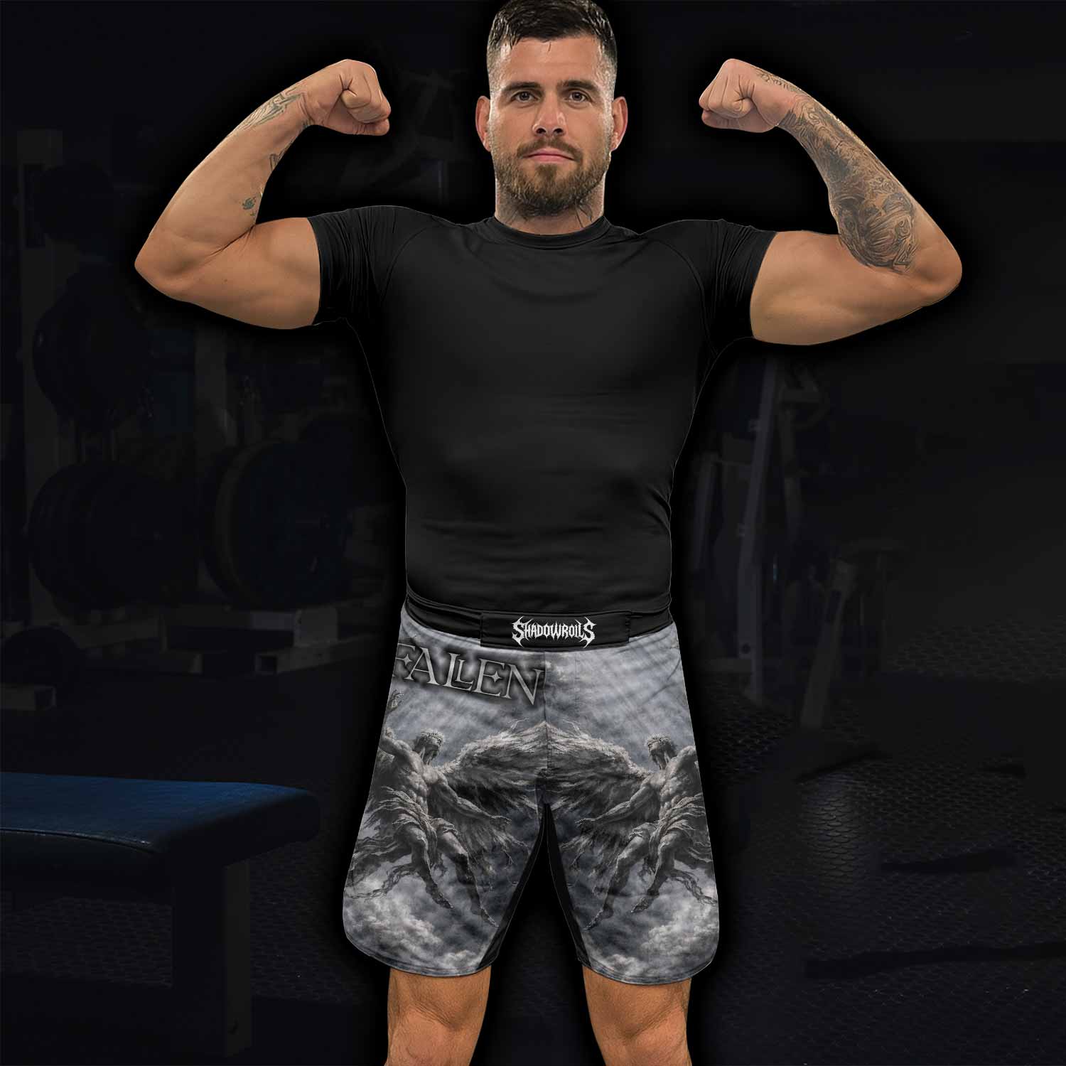 Fallen Angels Fight Shorts - lifestyle view