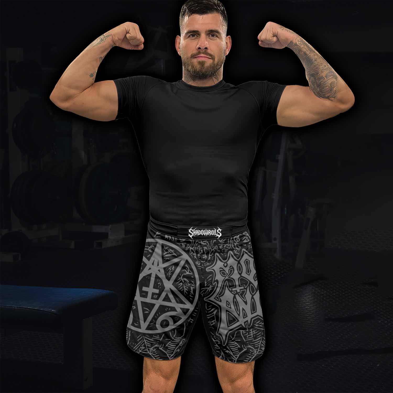 Morbid Angel Unholy Blasphemies Fight Shorts - lifestyle view