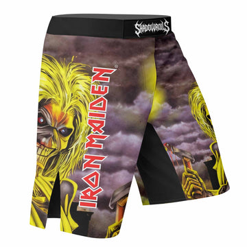 Killers Iron Maiden Fight Shorts - right side mockup