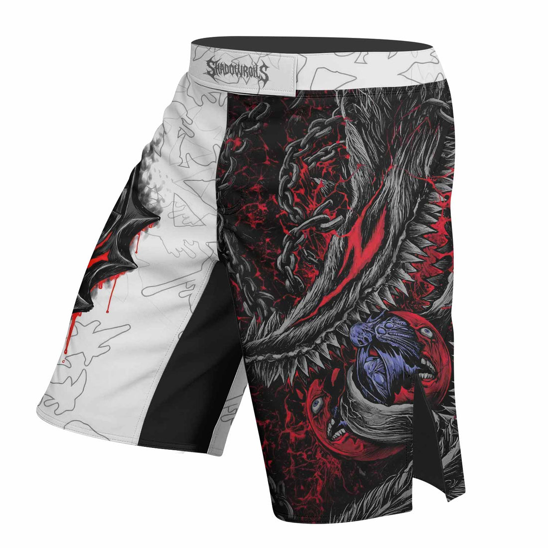 Berserk Berserker Armor Fight Shorts - right side mockup