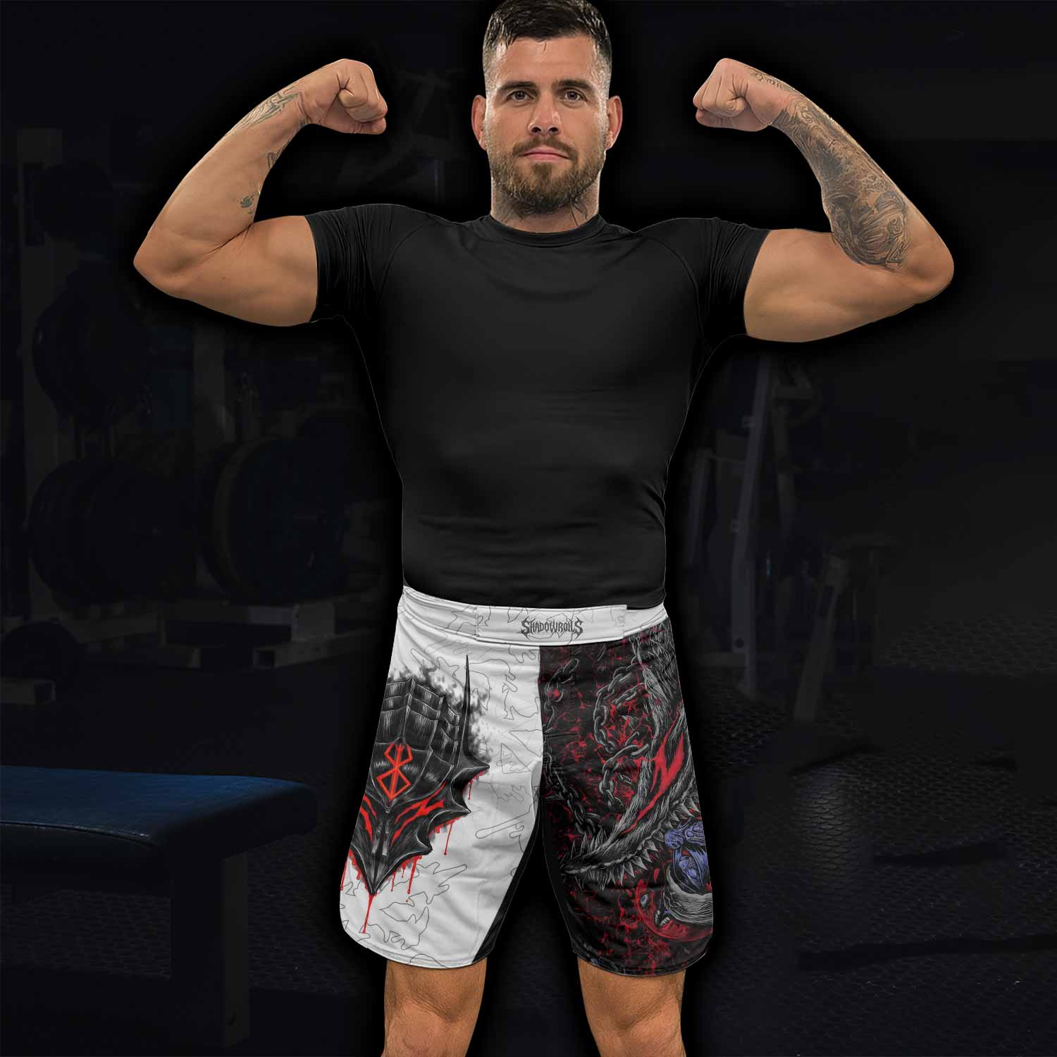 Berserk Berserker Armor Fight Shorts - lifestyle view