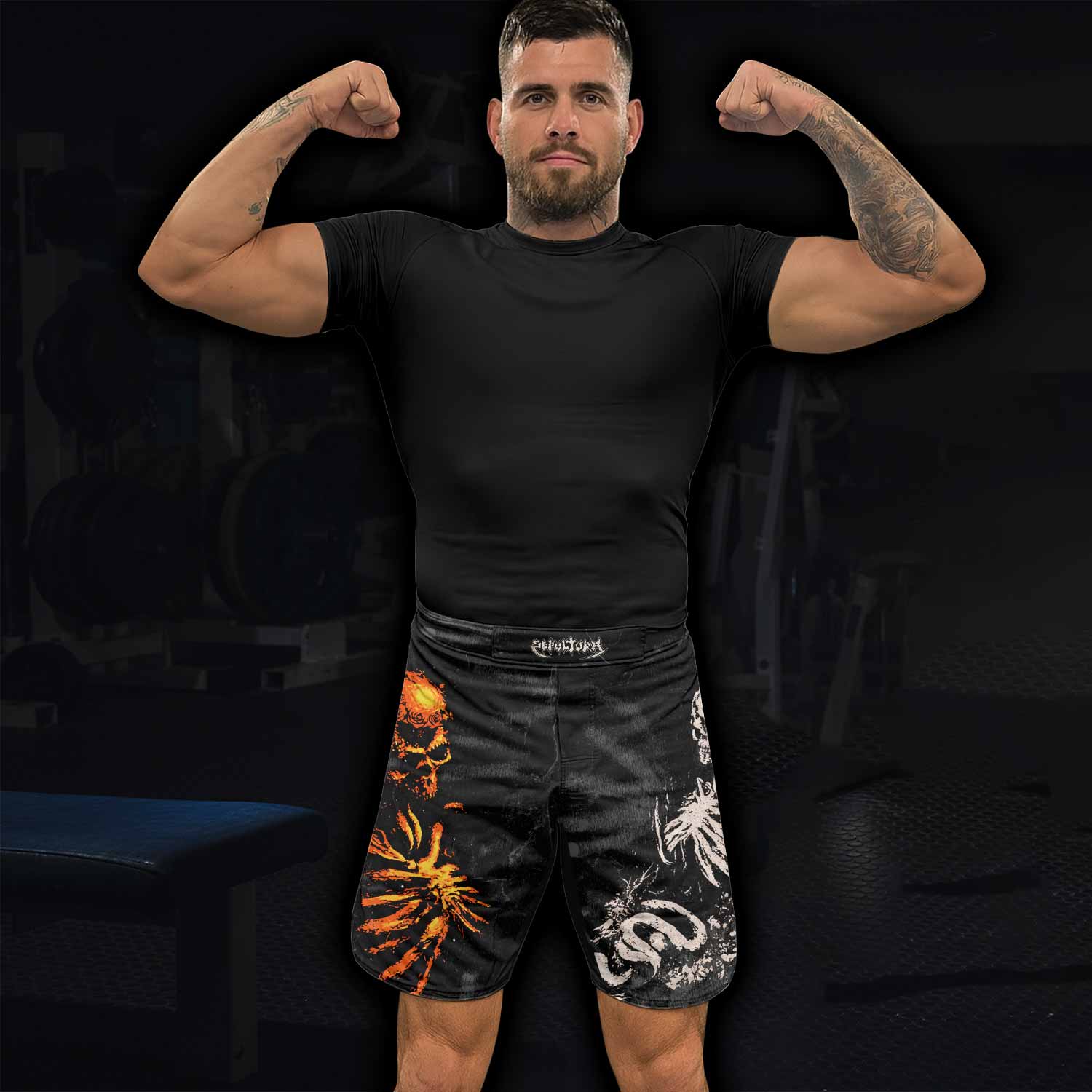 Sepultura Beneath the Remains Fight Shorts - lifestyle view