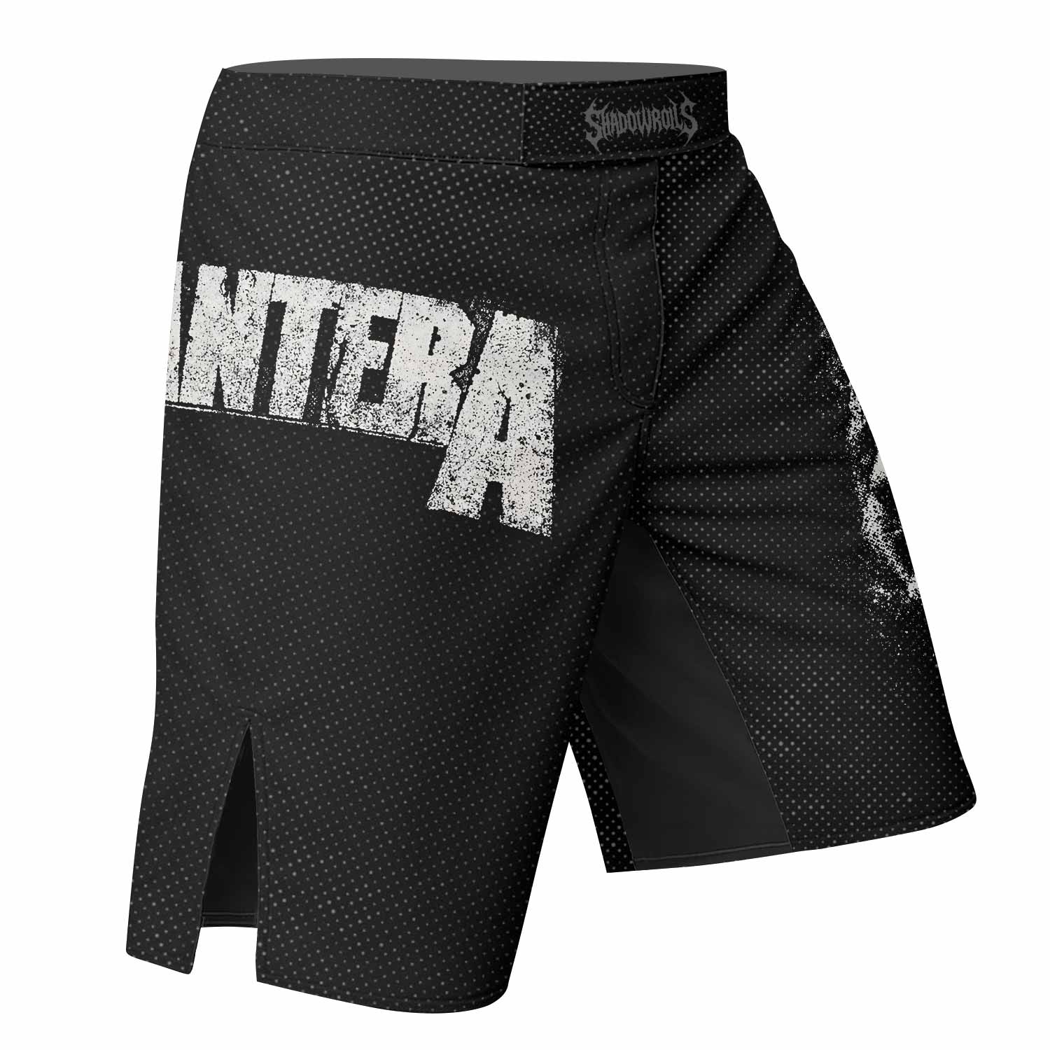 Vulgar Display of Power Pantera Fight Shorts - right side mockup
