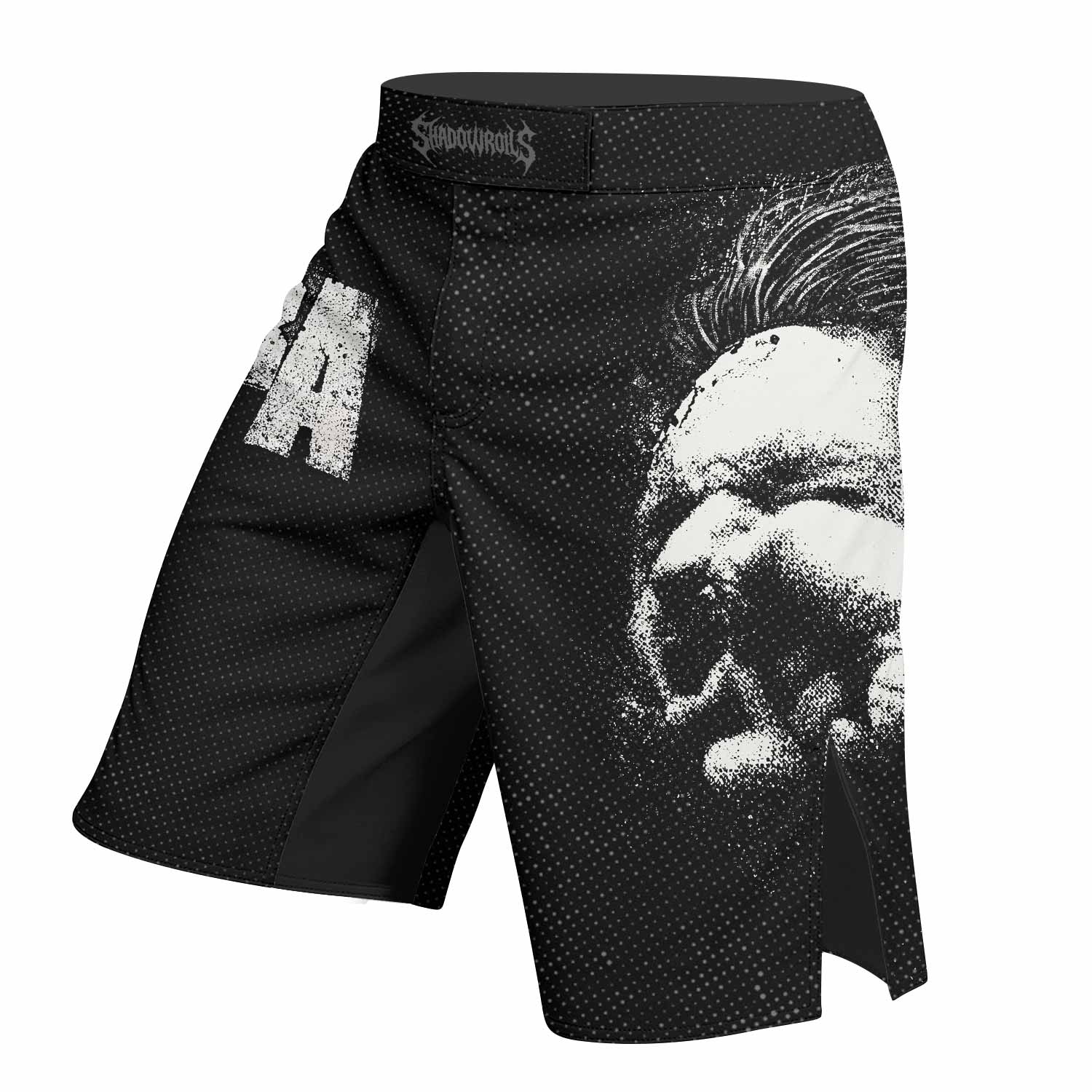 Vulgar Display of Power Pantera Fight Shorts - left side mockup