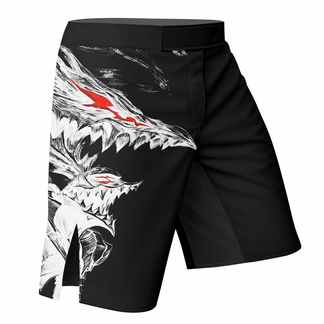 Berserk Guts Berserker Armor Fight Shorts - right side mockup