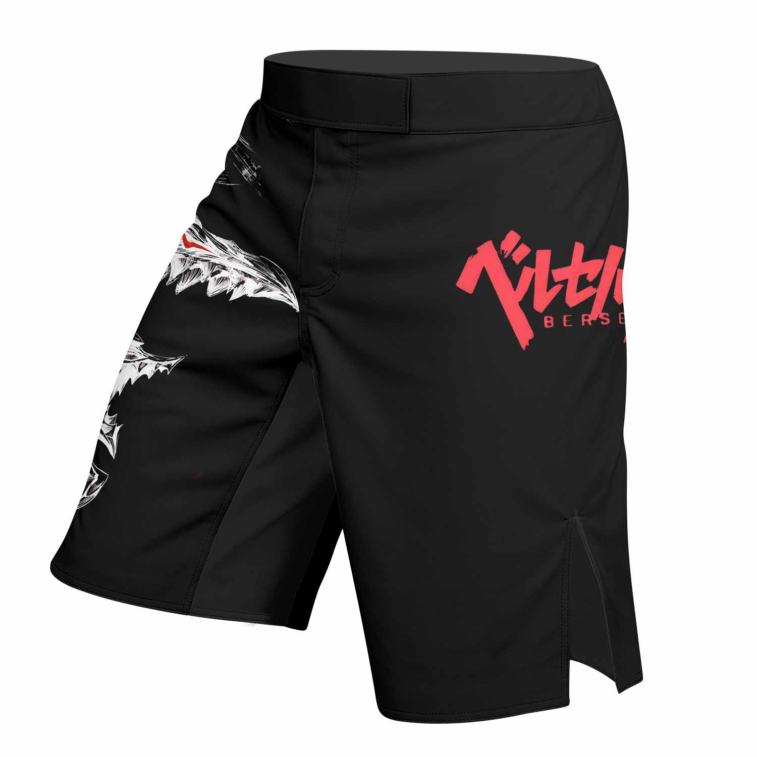 Berserk Guts Berserker Armor Fight Shorts - left side mockup