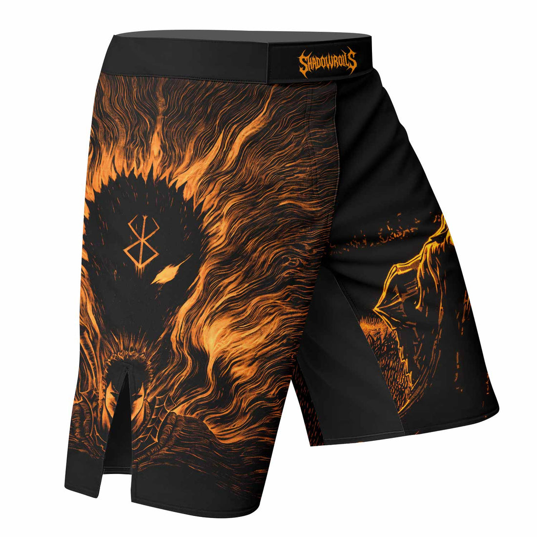 Beast of Darkness Berserk Fight Shorts - right side mockup