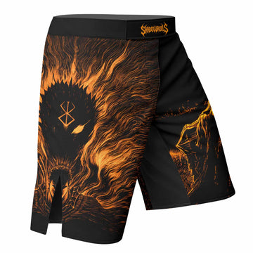 Beast of Darkness Berserk Fight Shorts - right side mockup