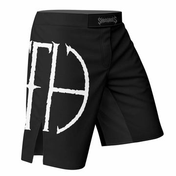 Pantera Cowboys From Hell Logo Fight Shorts - right side mockup