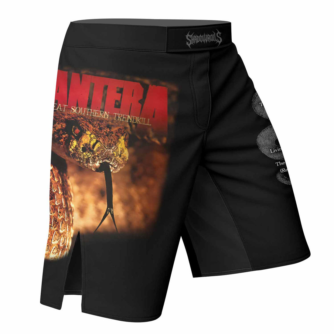 Pantera The Great Southern Trendkill Fight Shorts - right side mockup