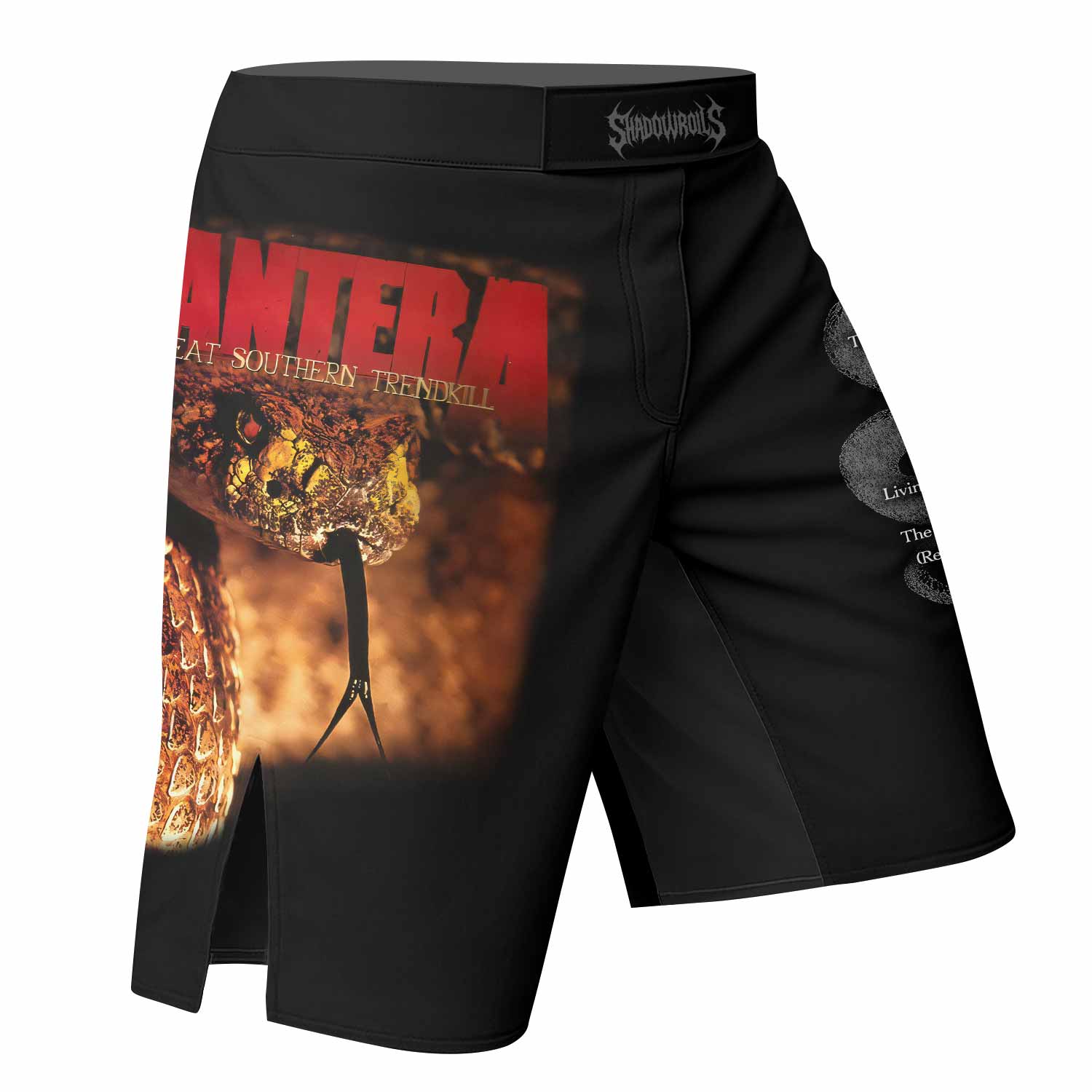 Pantera The Great Southern Trendkill Fight Shorts - right side mockup