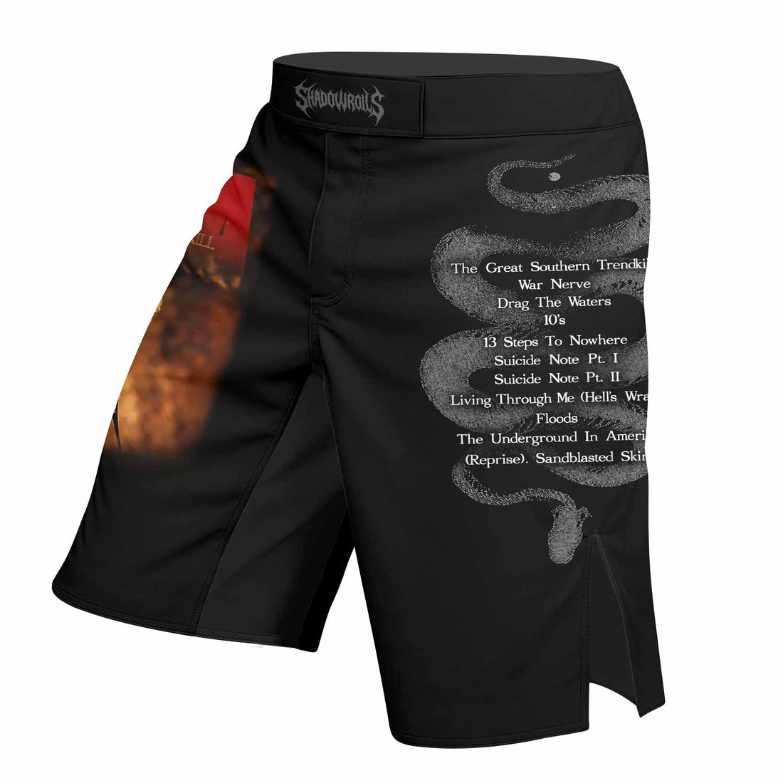 Pantera The Great Southern Trendkill Fight Shorts - right side mockup
