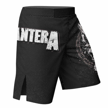 Pantera Walk Skull Fight Shorts - right side mockup
