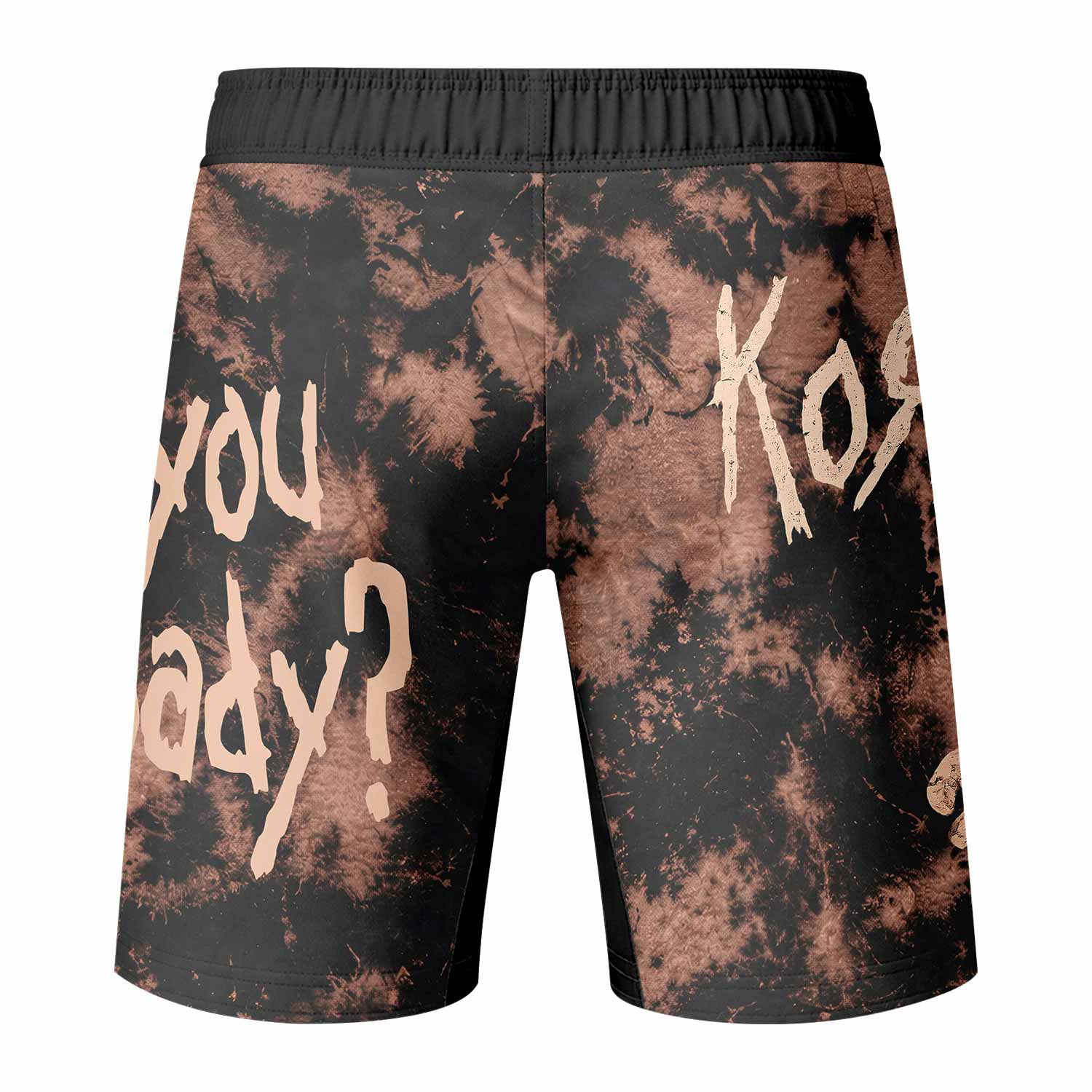 Korn Are You Ready Fight Shorts - back view mockup