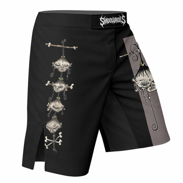 Korn Gothic Spine Fight Shorts - right side mockup