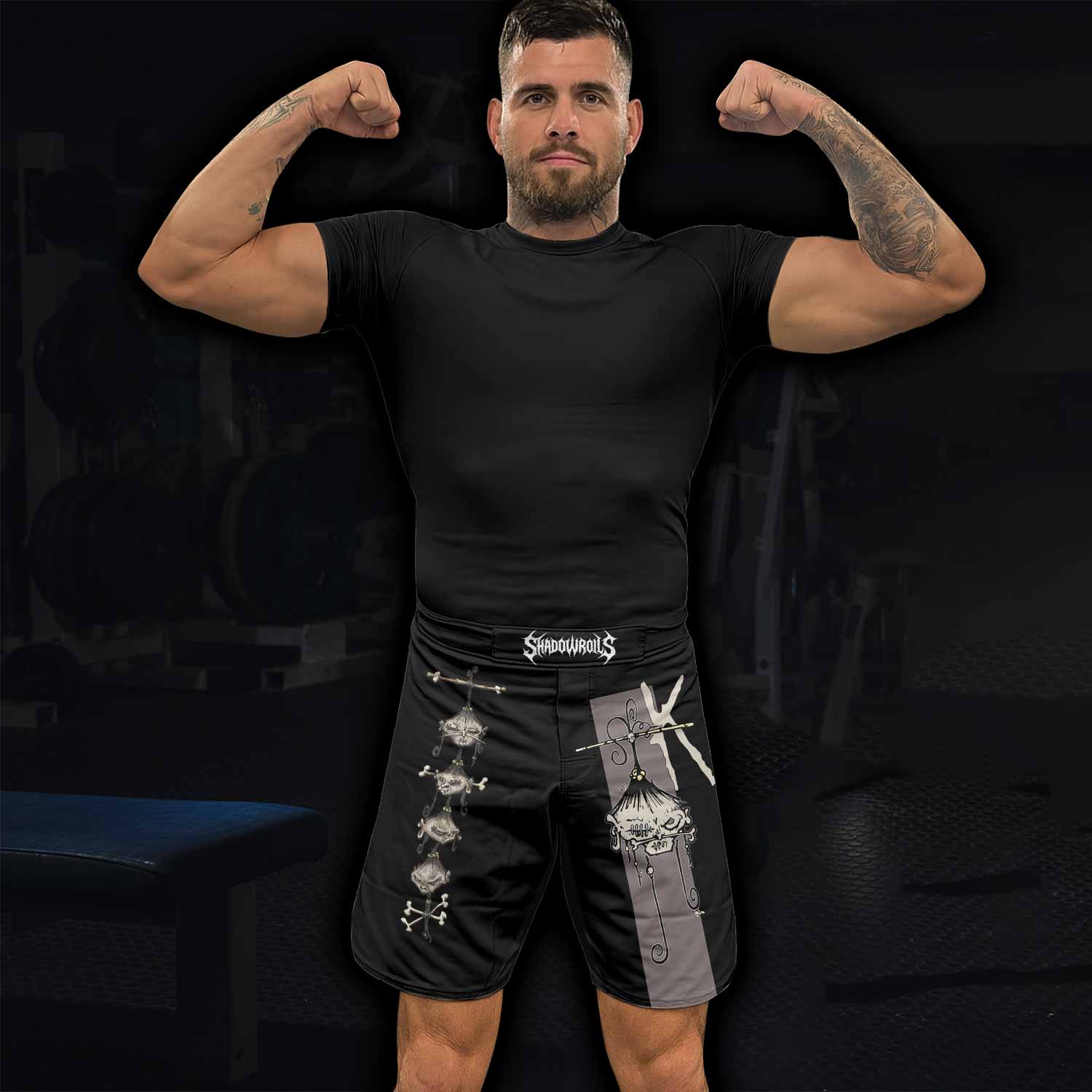 Korn Gothic Spine Fight Shorts - lifestyle view