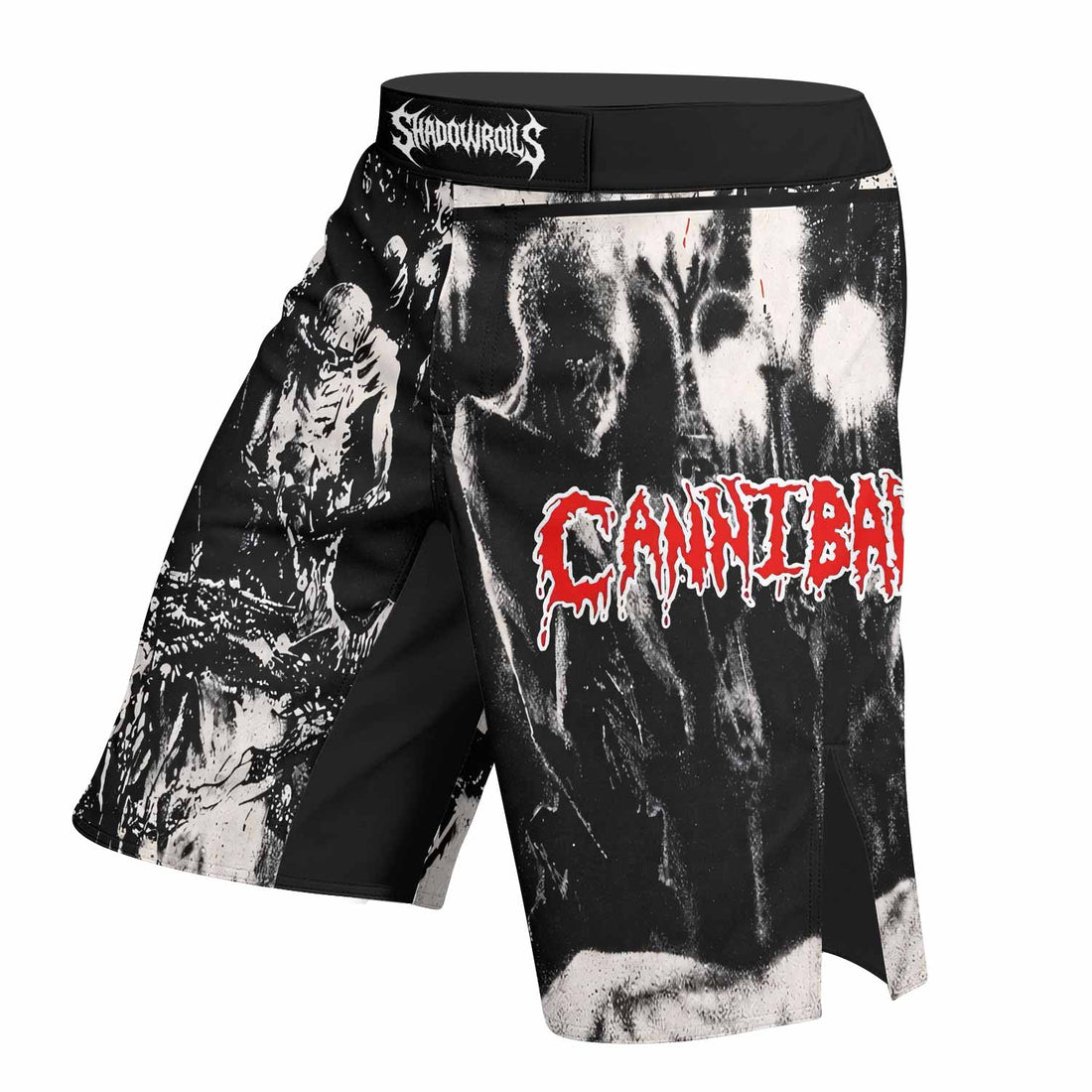 Cannibal Corpse Horror Fight Shorts - right side mockup