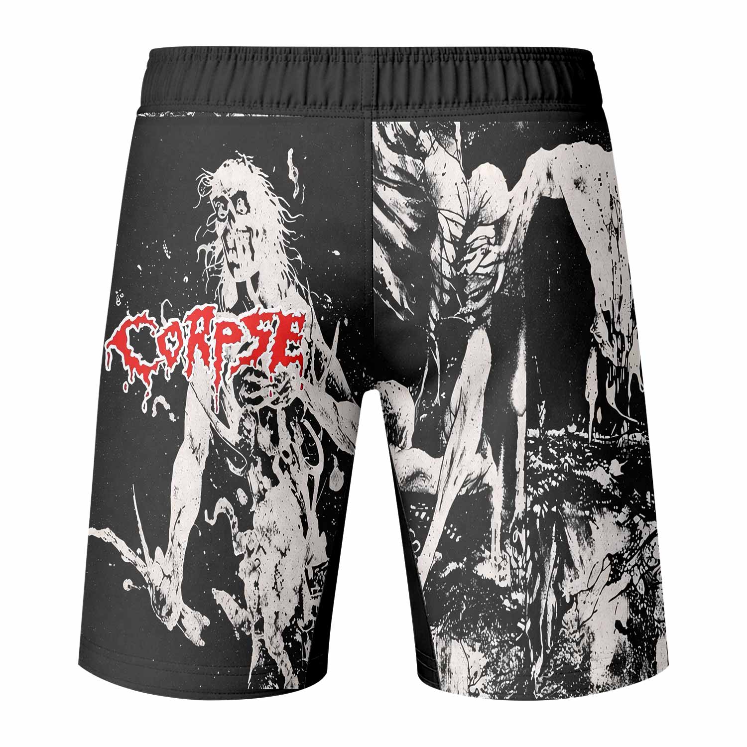 Cannibal Corpse Horror Fight Shorts - back view mockup
