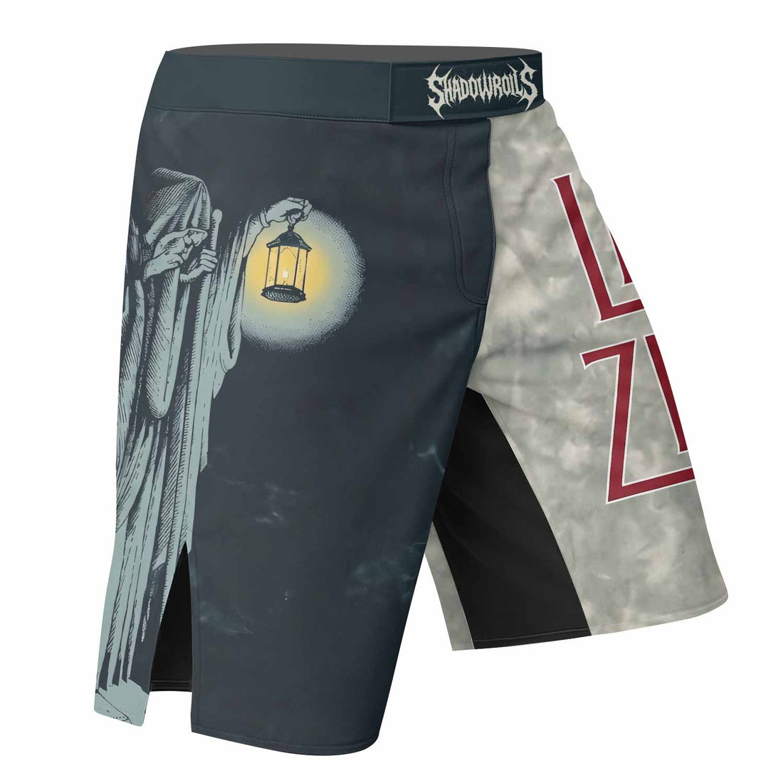 Led Zeppelin The Hermit Fight Shorts - right side mockup