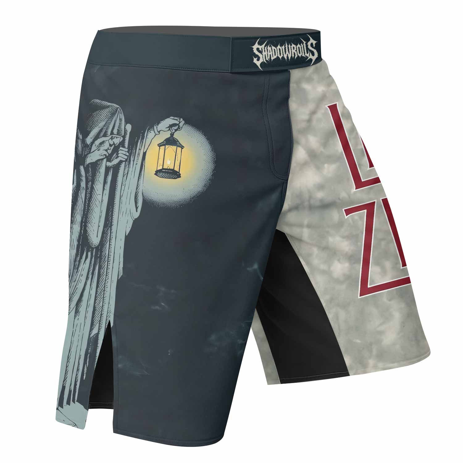 Led Zeppelin The Hermit Fight Shorts - right side mockup